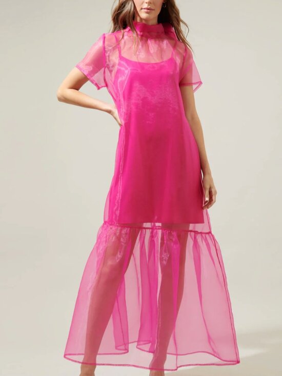 Sugarlips Dresses & Skirts - NWT Sugarlips Dime Organza Long Cami Dress OVERLAY ONLY XL